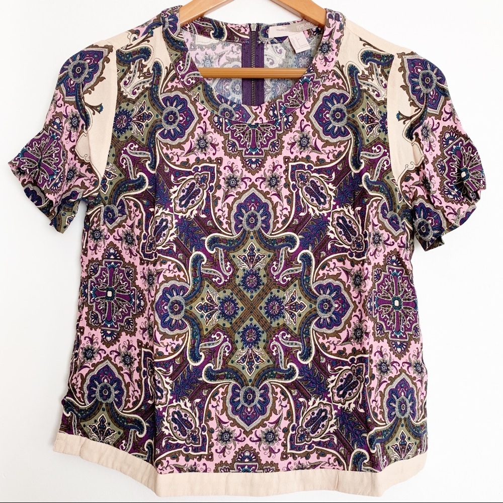 Forever 21 Printed Top Cropped Small